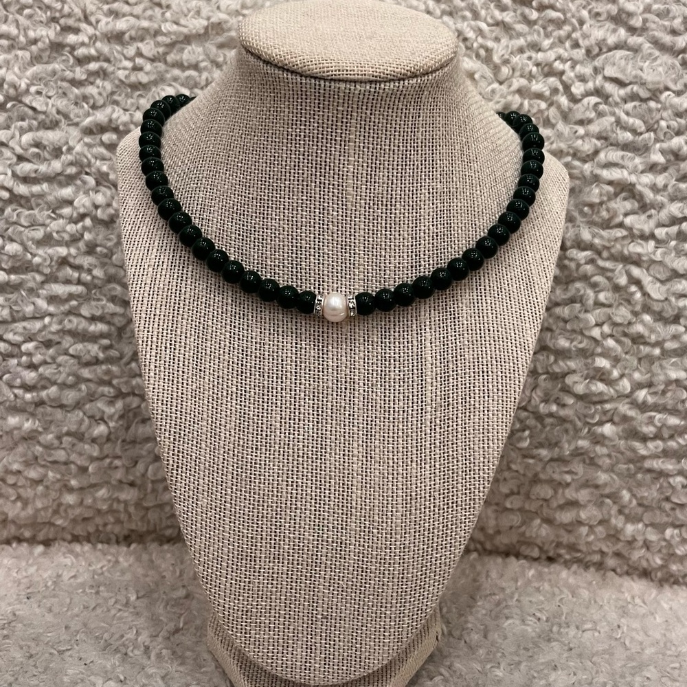 Fresh Water Pearl Chakra Beads Choker Necklace